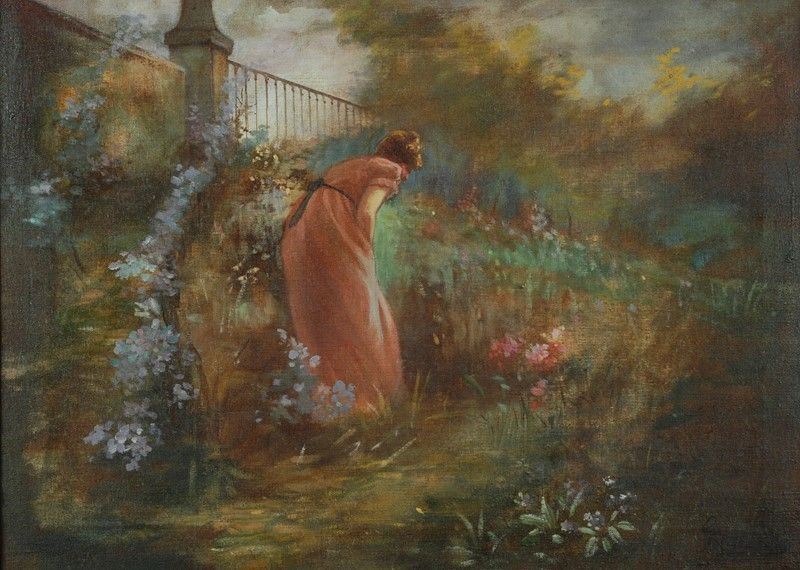Giuseppe Barison - Donna in Giardino