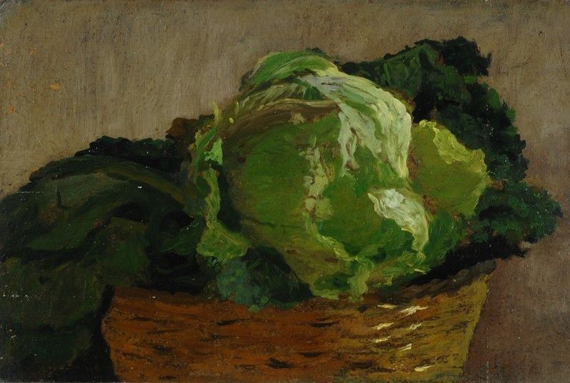 Eugenio Cecconi - Natura Morta con Cavolo
