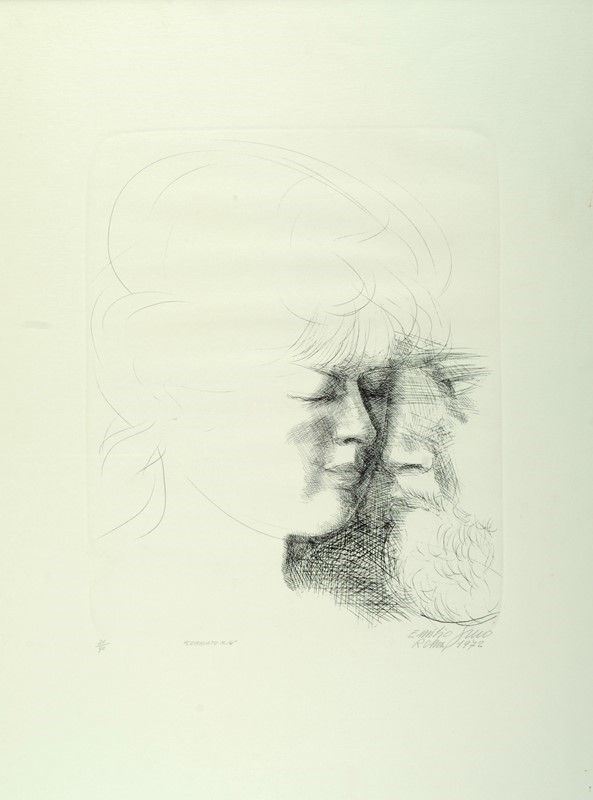 Emilio Greco : Commiato n. 14  (1972)  - Litigrafia - Asta GRAFICA ED EDIZIONI - Galleria Pananti Casa d'Aste
