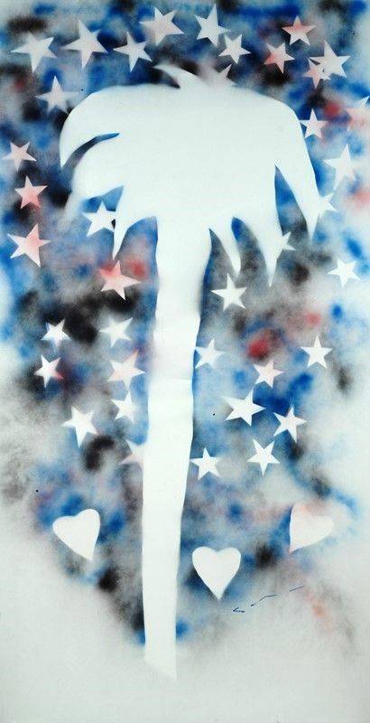Mario Schifano : senza titolo  (1973-78)  - Tecnica mista su tela - Asta Arte Moderna e Contemporanea - III - Galleria Pananti Casa d'Aste
