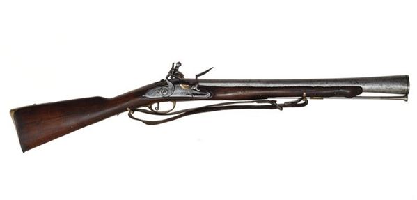 A military flintlock blunderbuss                                                  