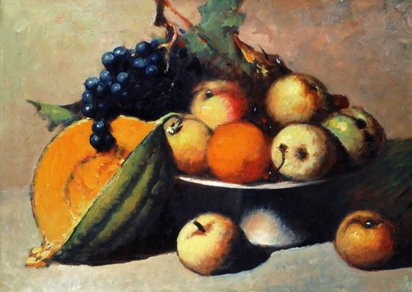 Corrado Michelozzi : Natura morta  - Olio su tavola - Asta AUTORI DEL XIX E XX SEC - II - Galleria Pananti Casa d'Aste