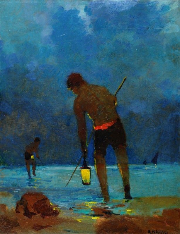 Renato Natali - Pescatore a Fiocina