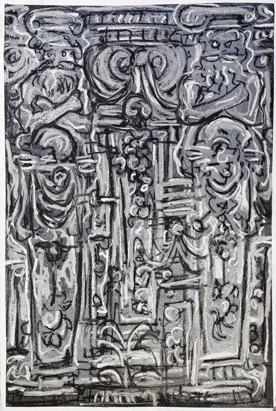 Judy Rifka : Senza titolo  (1989)  - Acrilico su carta - Asta Edizioni e multipli di arte contemporanea - Galleria Pananti Casa d'Aste