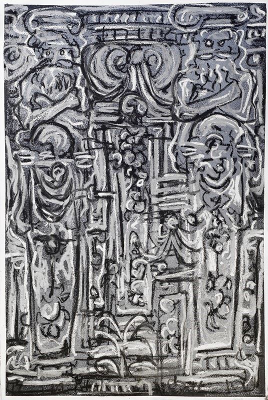 Judy Rifka : Senza titolo  (1989)  - Acrilico su carta - Asta Arte Moderna e Contemporanea - Galleria Pananti Casa d'Aste