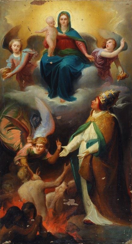 Anonimo, XVIII Sec. - Anime del Purgatorio