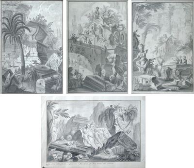 Quattro Disegni da Giovanni Battista Piranesi