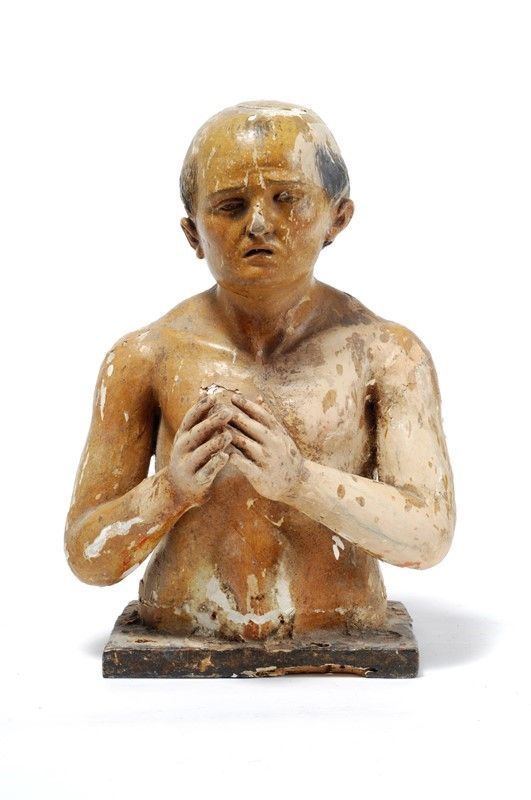 Busto di Santo orante  - Auction Arredi, Oggettistica e Dipinti - Galleria Pananti Casa d'Aste