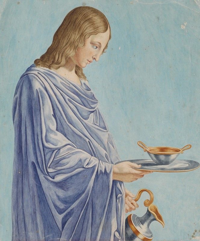 Anonimo, XIX Sec. - Studio di Figura