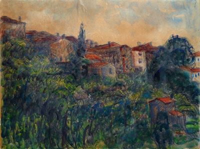 Paesaggio con Casolari
