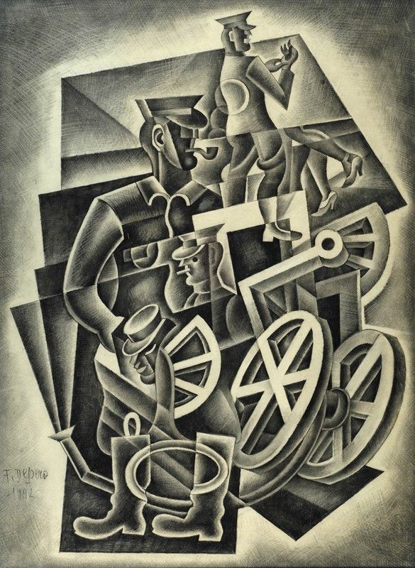 Fortunato Depero - Innaffiatori per le Strade di New York