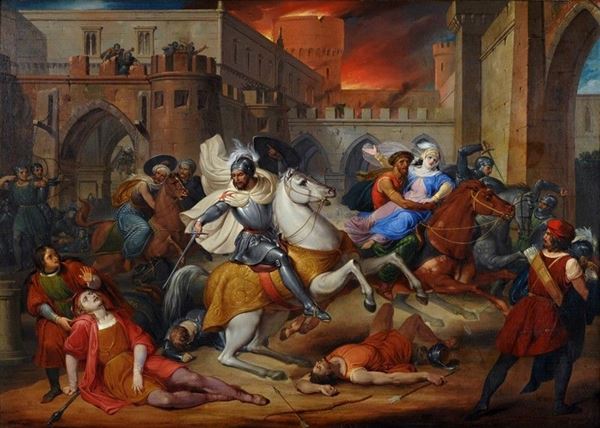 Pietro Paoletti - La presa di Gerusalemme 