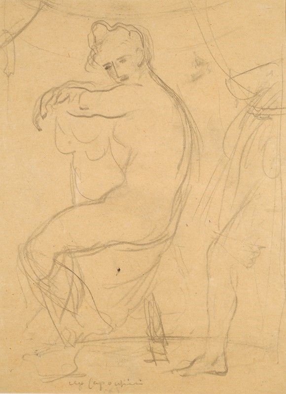 Ugo Capocchini - Seated nude