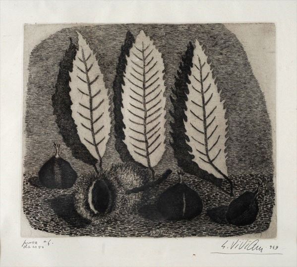 Giuseppe Viviani - Castagne e foglie