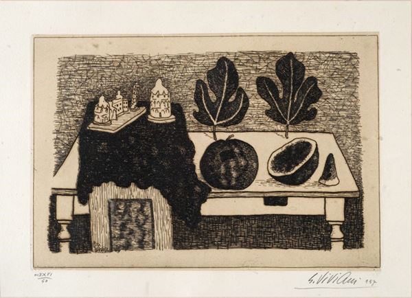 Giuseppe Viviani - Cocomeri e foglie