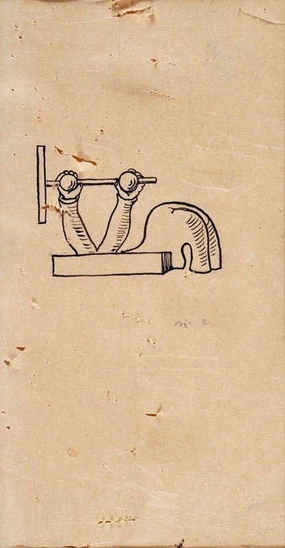 Max Ernst : Portrai de Max Ernst  - Inchiostro su carta - Asta Arte Moderna e Contemporanea - III - Galleria Pananti Casa d'Aste