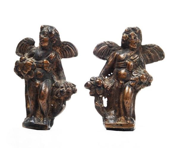 Due angioletti   - Auction Arredi, Oggettistica e Dipinti - Galleria Pananti Casa d'Aste
