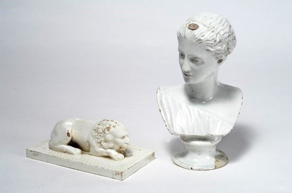 Busto di Diana con leone  - Auction Antiquariato - Galleria Pananti Casa d'Aste