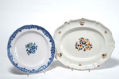 Vassoio con Fiori, Piatto con Fiori al Centro