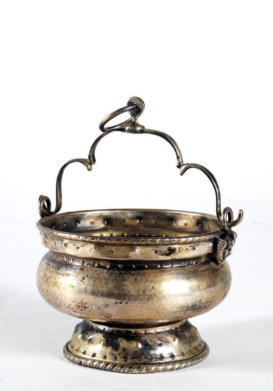 Un turibolo in argento, XVIII sec.  - Auction Arredi, Oggettistica e Dipinti - Galleria Pananti Casa d'Aste