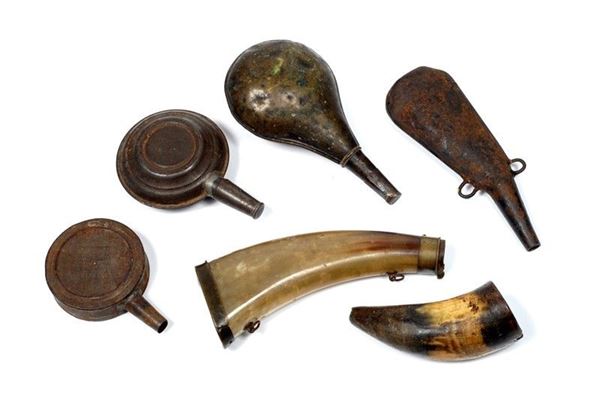 Gruppo di 6 Fiasche                                                                                   - Auction Armi antiche e Militaria - Galleria Pananti Casa d'Aste