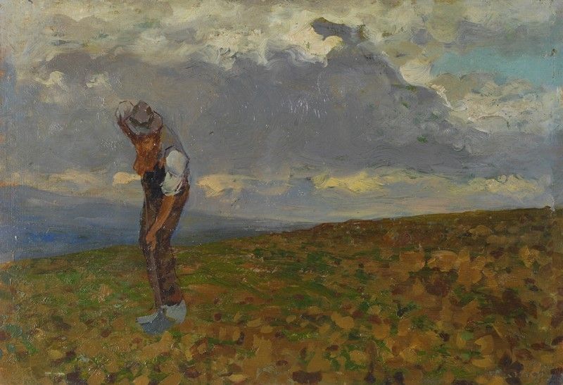 Carlo Passigli - Contadino (fronte); Marina (retro)