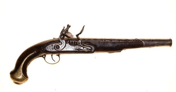 PISTOLA A PIETRA FOCAIA PER IL MERCATO ORIENTALE  IXX sec