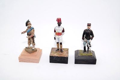 3 Soldatini in Piombo 54 MM