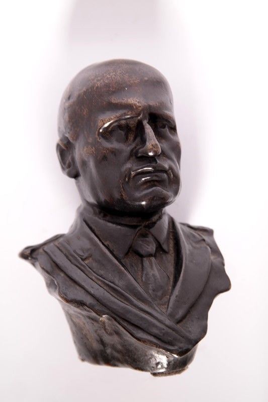 BUSTO IN BRONZO di MUSSOLINI
