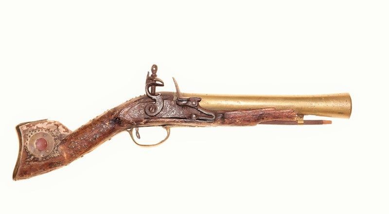 Pistola a Pietra Focaia a Tromboncino