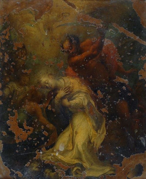 Scuola Napoletana, inizi XVIII sec. - Martirio di Santa