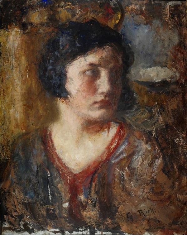 Arturo Rietti - Ritratto di signora