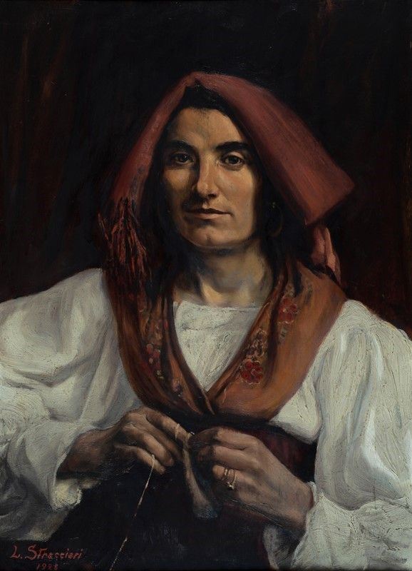 Luigi Stracciari - Ritratto di popolana