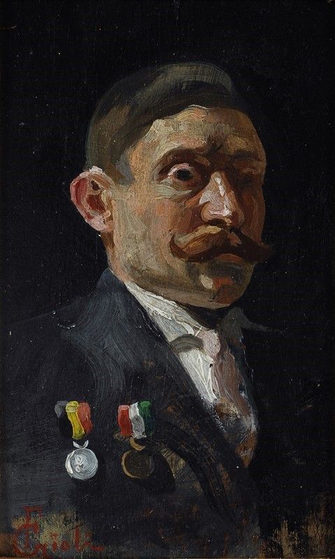 Francesco Gioli : Ritratto del Cavalier Pecori Giraldi  - Auction AUTORI DEL XIX E XX SEC - II - Galleria Pananti Casa d'Aste