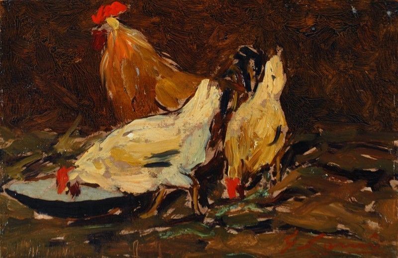 Giovanni Lomi - Galline