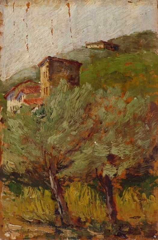 Scuola Toscana, XIX sec. - La casaccia