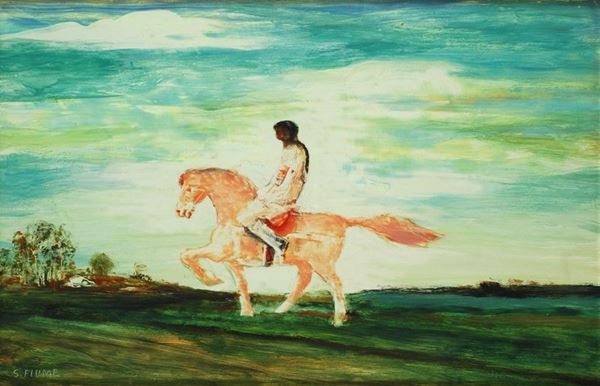Salvatore Fiume : Senza titolo  - Olio su faesite - Asta Arte Moderna e Contemporanea - III - Galleria Pananti Casa d'Aste