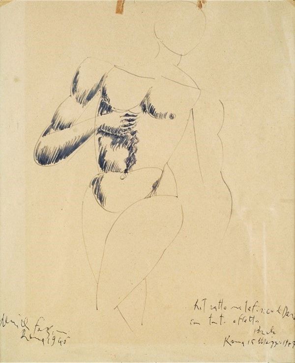 Pericle Fazzini - Ritratto metafisico di Dario