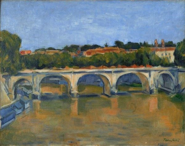 Orfeo Tamburi - Ponte sul Tevere