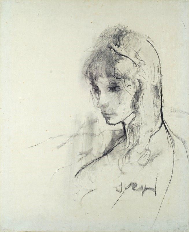 Alberto Sughi - Volto di Ragazza