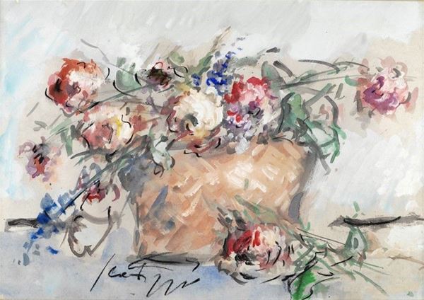 Sergio Scatizzi : Vaso di fiori  - Auction Arte Moderna e Contemporanea - III - Galleria Pananti Casa d'Aste