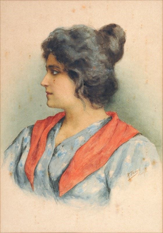 Romolo Tessari - Ritratto femminile