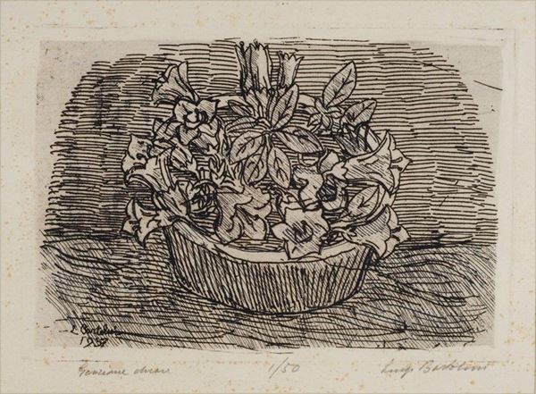 Luigi Bartolini : Genziane  - Auction Arte Moderna e Contemporanea - III - Galleria Pananti Casa d'Aste