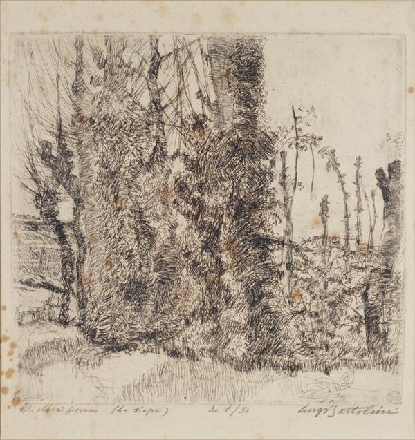 Luigi Bartolini - Gli alberi giovani (La siepe)