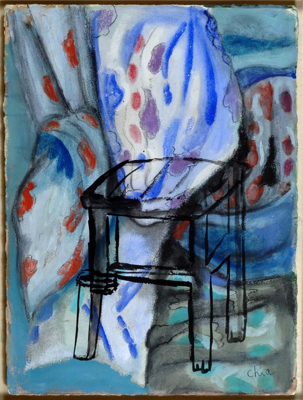 Sandro Chia : Tavolo  - Auction Arte Moderna e Contemporanea - IV - Galleria Pananti Casa d'Aste