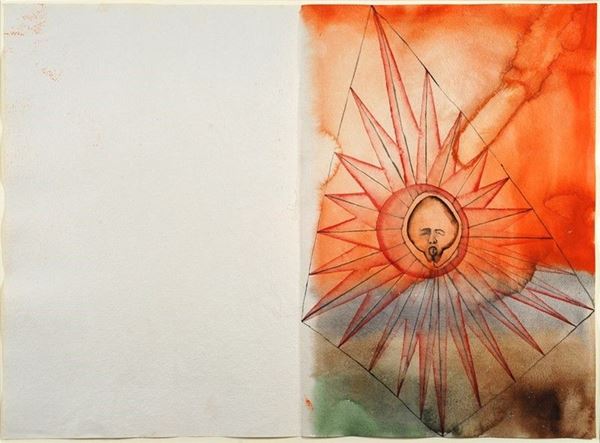 Francesco Clemente : Untitled (Jamaican Suite)  (1990)  - Acquerello su carta - Asta Arte Moderna e Contemporanea - III - Galleria Pananti Casa d'Aste