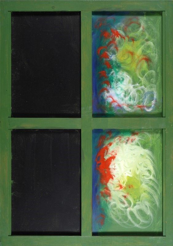 Tano Festa : Finestra  (1986)  - Acrilico e legno su tela - Asta Arte Moderna e Contemporanea - III - Galleria Pananti Casa d'Aste
