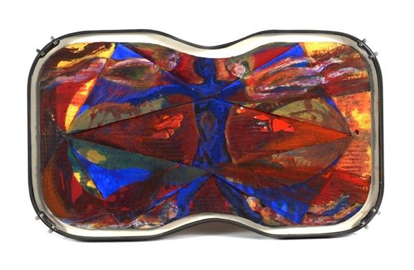 Bruno Ceccobelli : Le care  (1995)  - Tecnica mista su cartone - Asta Arte Moderna e Contemporanea - III - Galleria Pananti Casa d'Aste