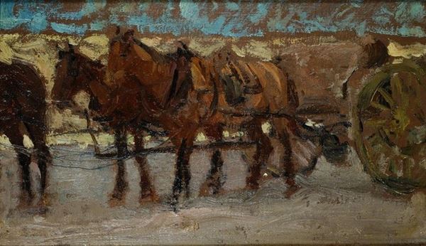 Ruggero Panerai - Carretto con cavalli 