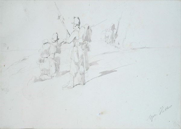 Giovanni Fattori - Soldati